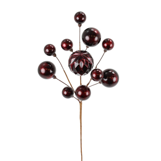 Vara de Esferas Burgundy 24"