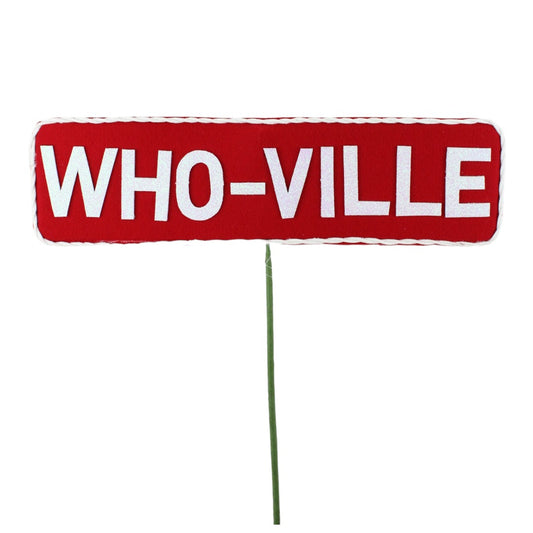 Letrero "Who-Ville" 21"