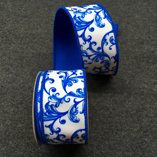 Listón Grecas Azules 2.5"x10yd