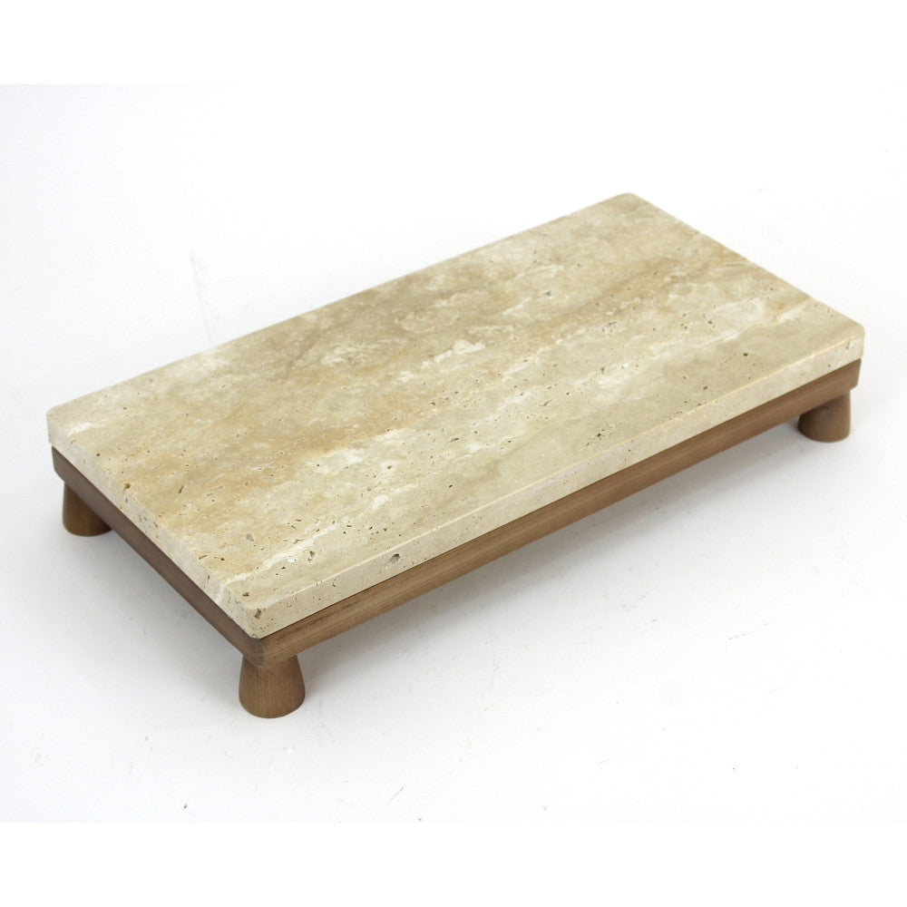 Charola de Madera Natural Marbel