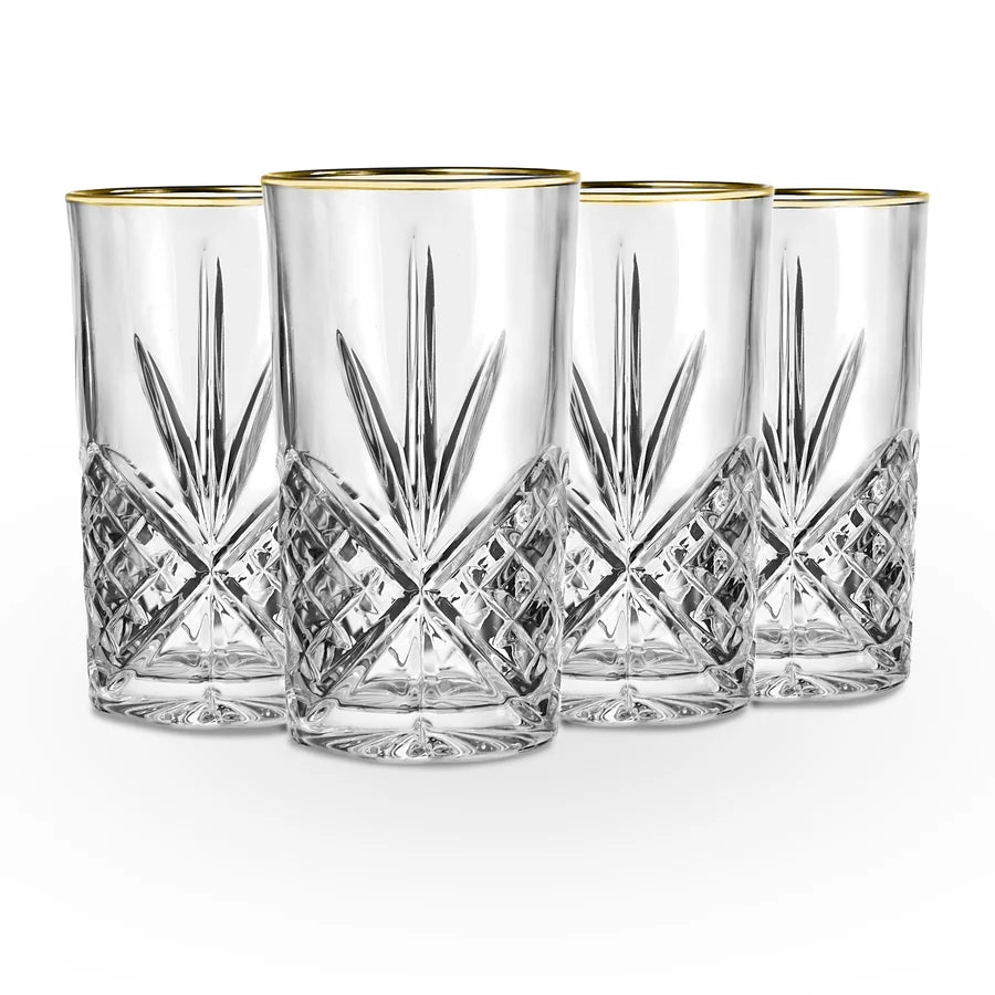 Vasos Dublin Highball Gold S/4