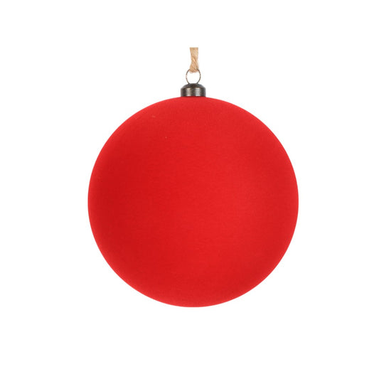 Esfera Roja Terciopelo 5"