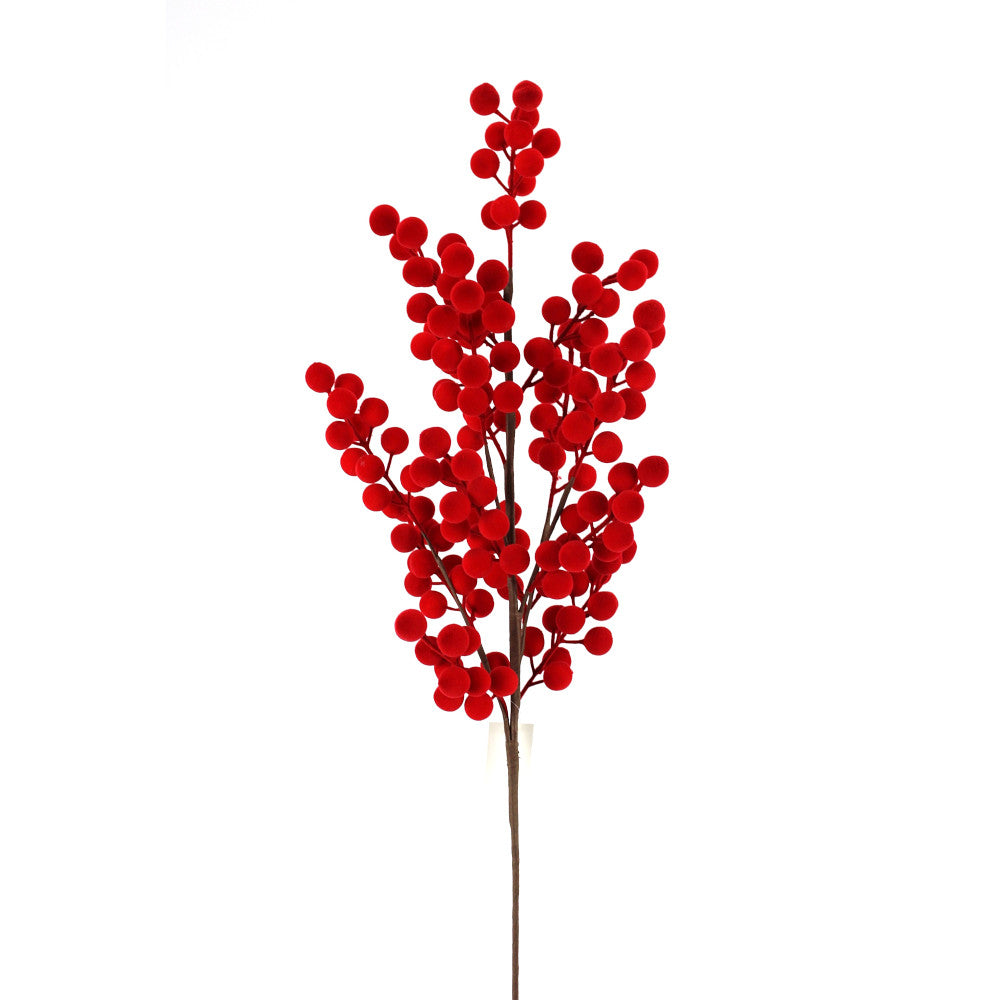 Vara Berry de Terciopelo  Rojo 33"