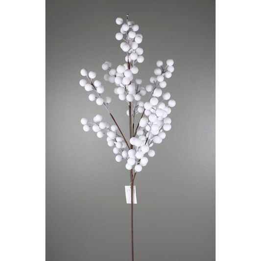 Vara Berry de Terciopelo Blanca 33"