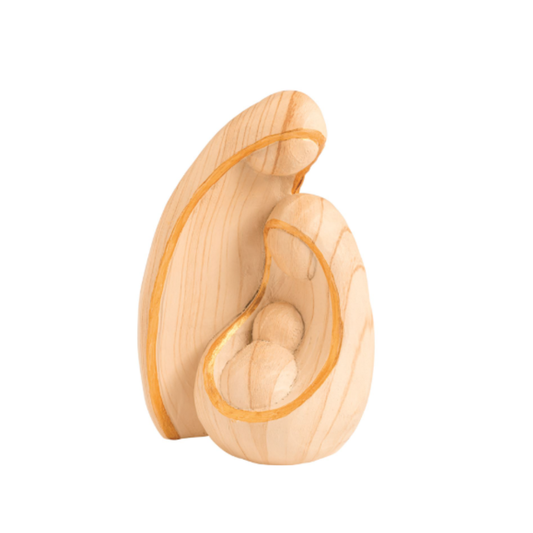 Sagrada Familia Madera Orilla Dorada