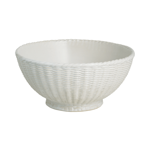 Bowl Canasta Cerámica Blanca