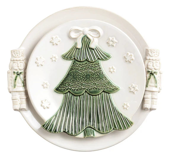 Platones Blanco/verde s/3
