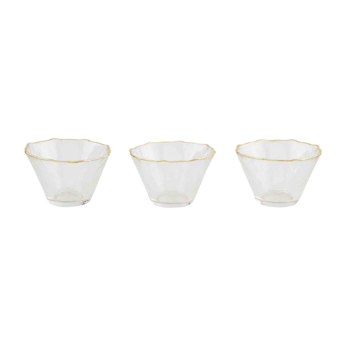 Ramekin Set orilla dorada