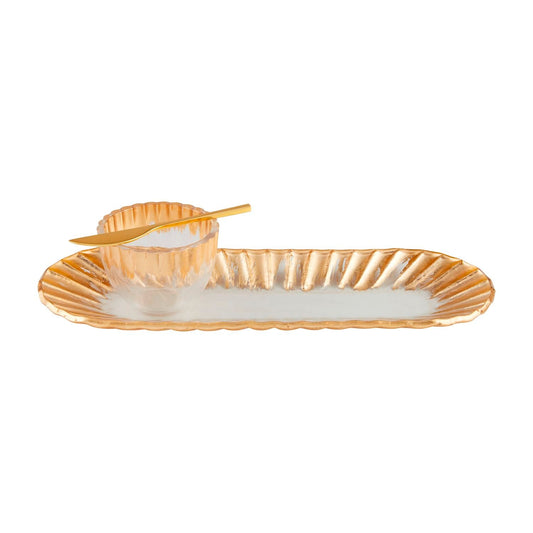 Dish Set Ondas Doradas