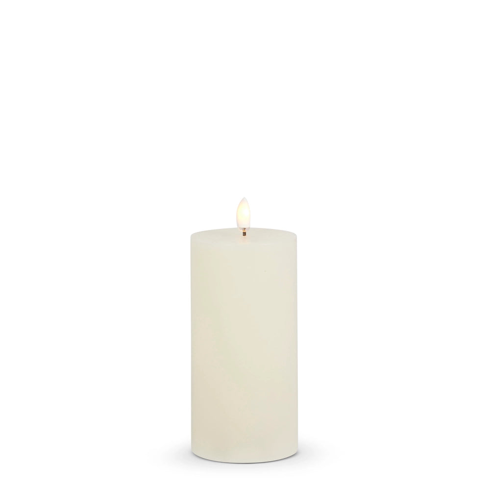 Vela de pilas Ivory 3"x 6"