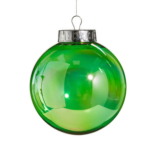Esfera Iridescente Verde 8"