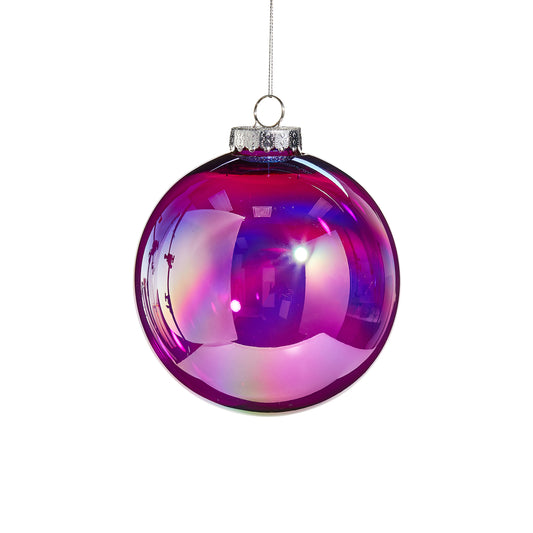 Esfera Iridescente Morada 6"