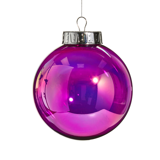 Esfera Iridescente Morada 8"