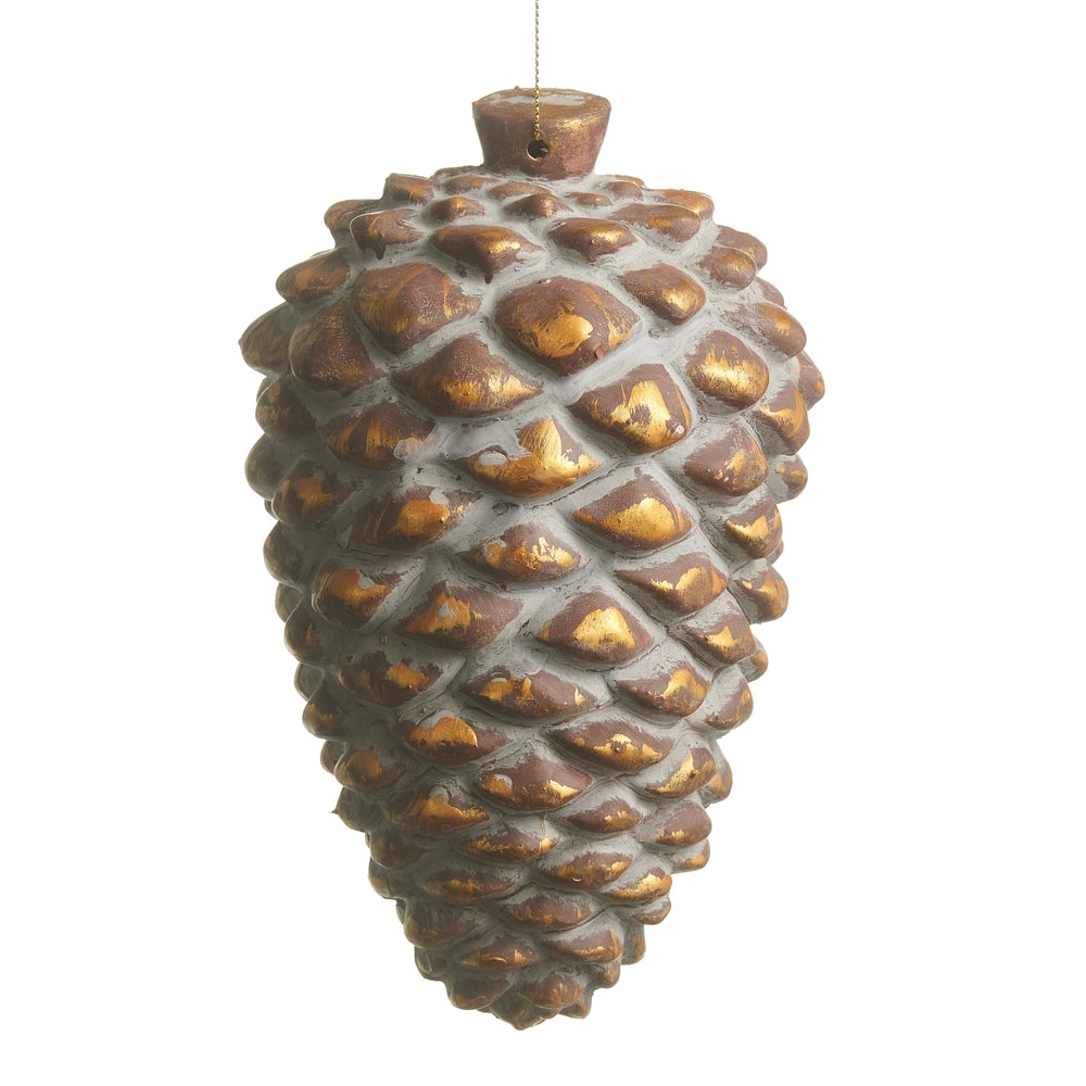 7.75" Antique Pinecone Ornament