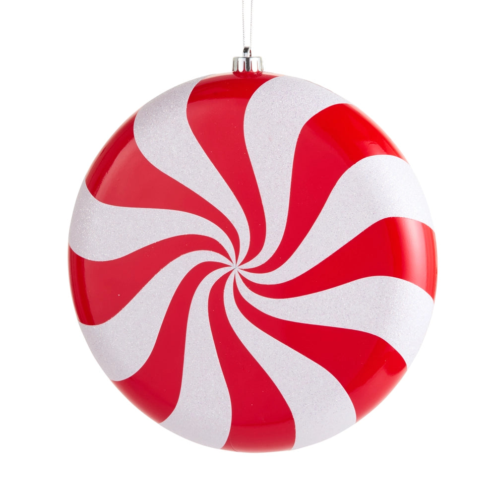 12" Peppermint Swirl Ornament