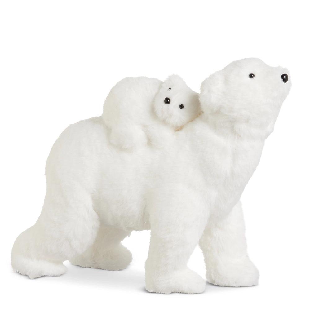 12" Polar Bear with Baby