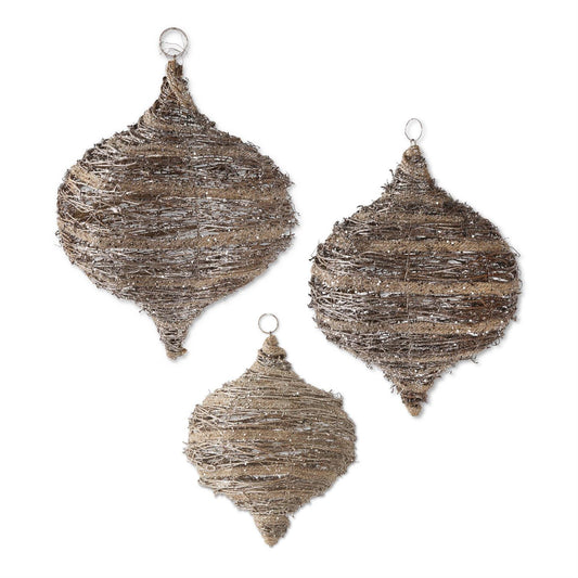 Esferas Cebolla de Rattan y Glitter