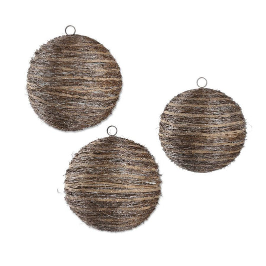 Esferas Gigantes de Rattan y Glitter