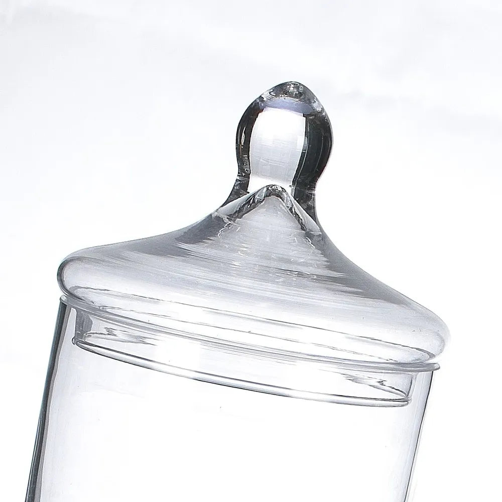 Contenedor Triple de Cristal con Tapa