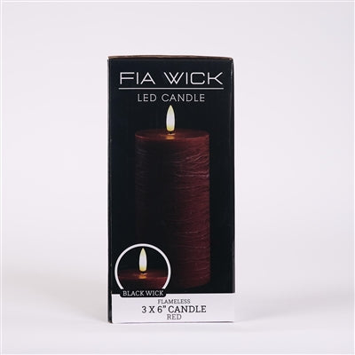 Vela de Pilas FIA roja 6"