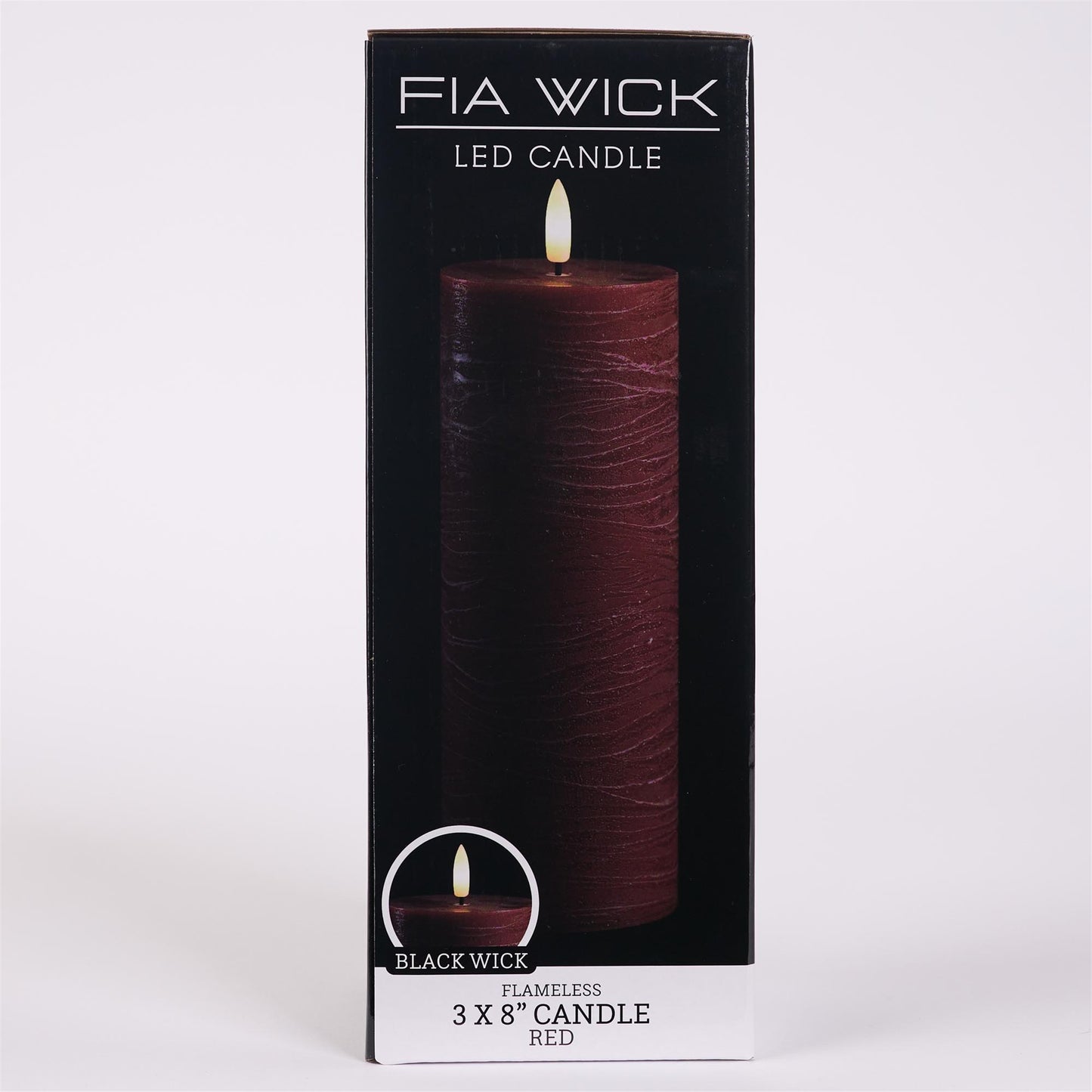 Vela de Pilas FIA rojo 8"