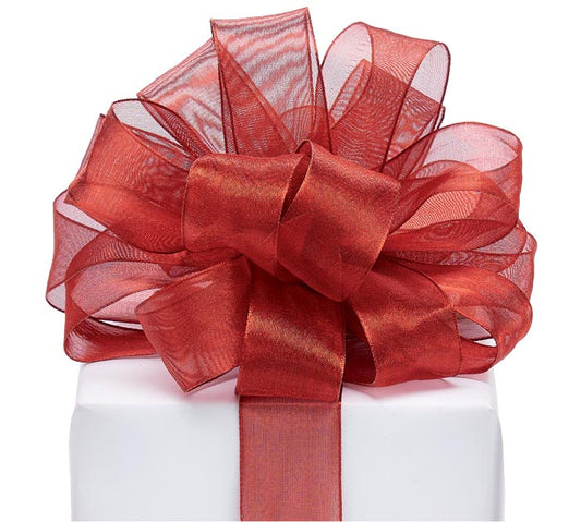 Listón Organza  Rojo
