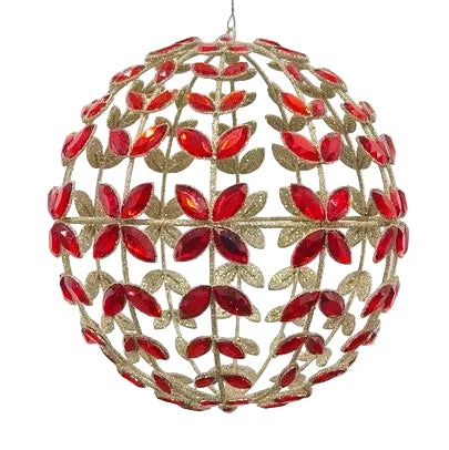 Esfera Globo con Piedras Preciosas.