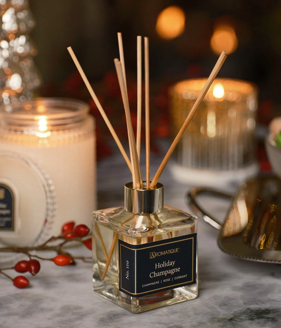 Holiday Champagne – Difusor Aromático con Varillas