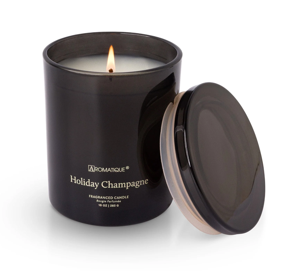 Holiday Champagne – Vela Aromática Foundry de Vidrio 10 oz