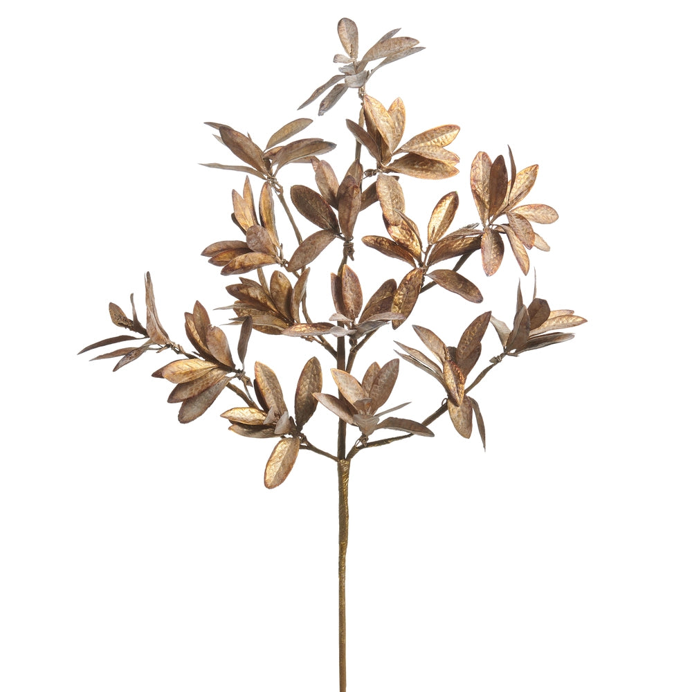 24" Antique Gold Leaf Spray
