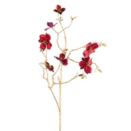 Ramo de Dogwood Borgoña 35"