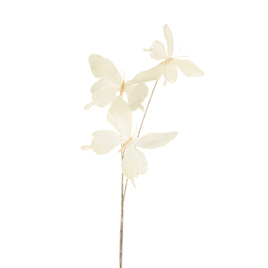 Rama de Mariposas Blancas 25" – 63.5 cm