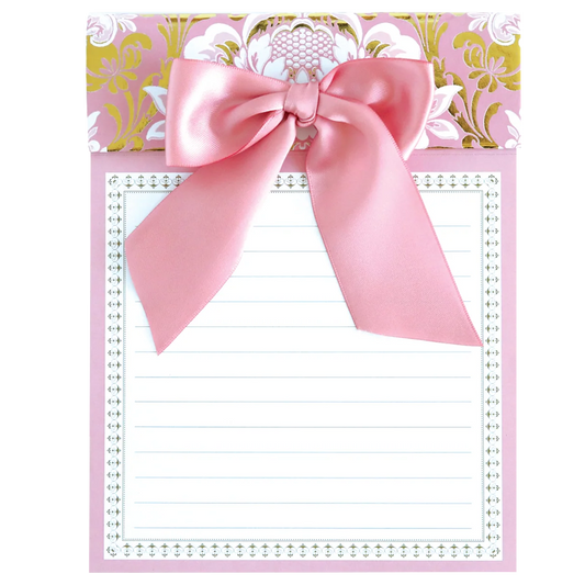 Bow Notepad Damask con Moño Anna Griffin