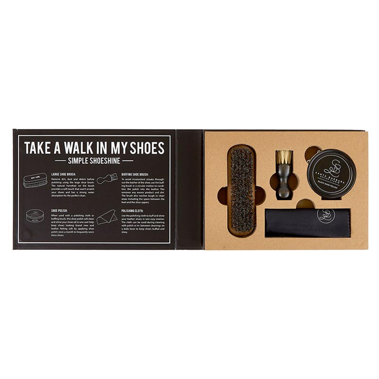 Shoe Shine Brush S/4 Kit de Regalo