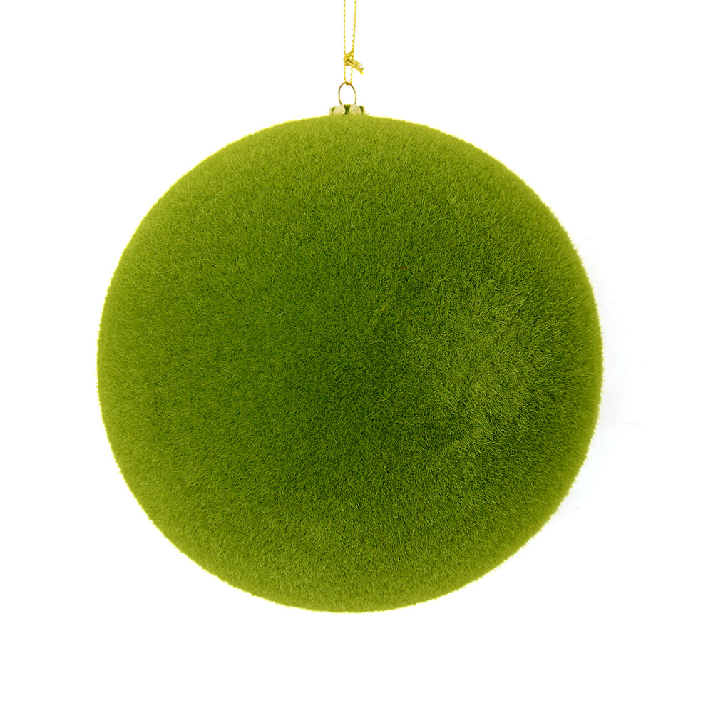Esfera Verde Terciopelo 10"