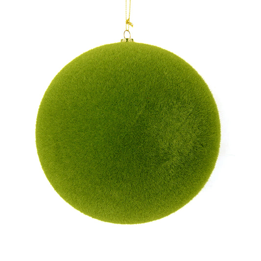 Esfera Verde Terciopelo 10"