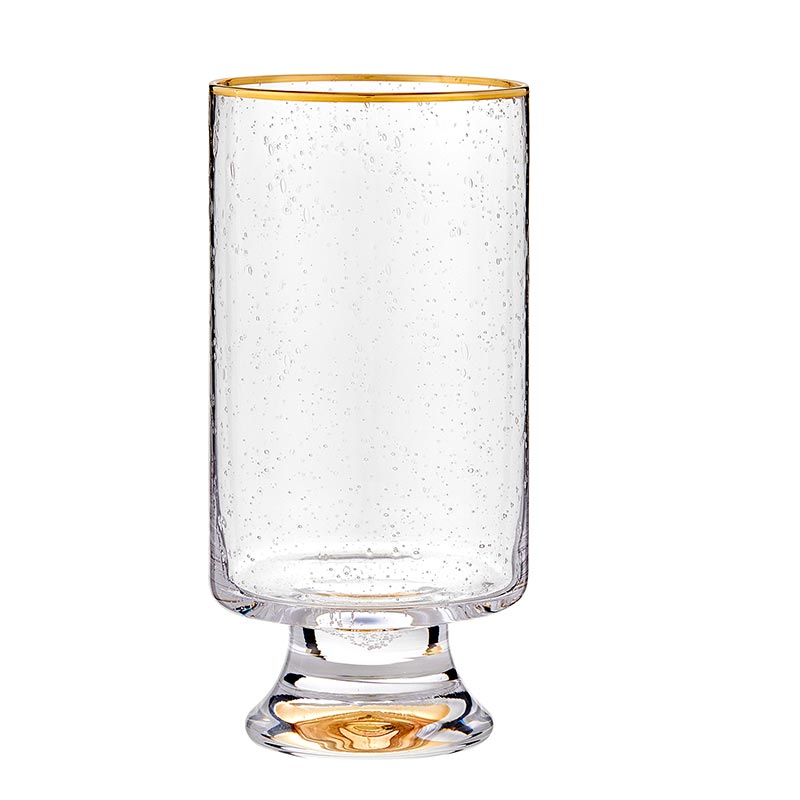 Vasos Altos Orilla Dorada S/4