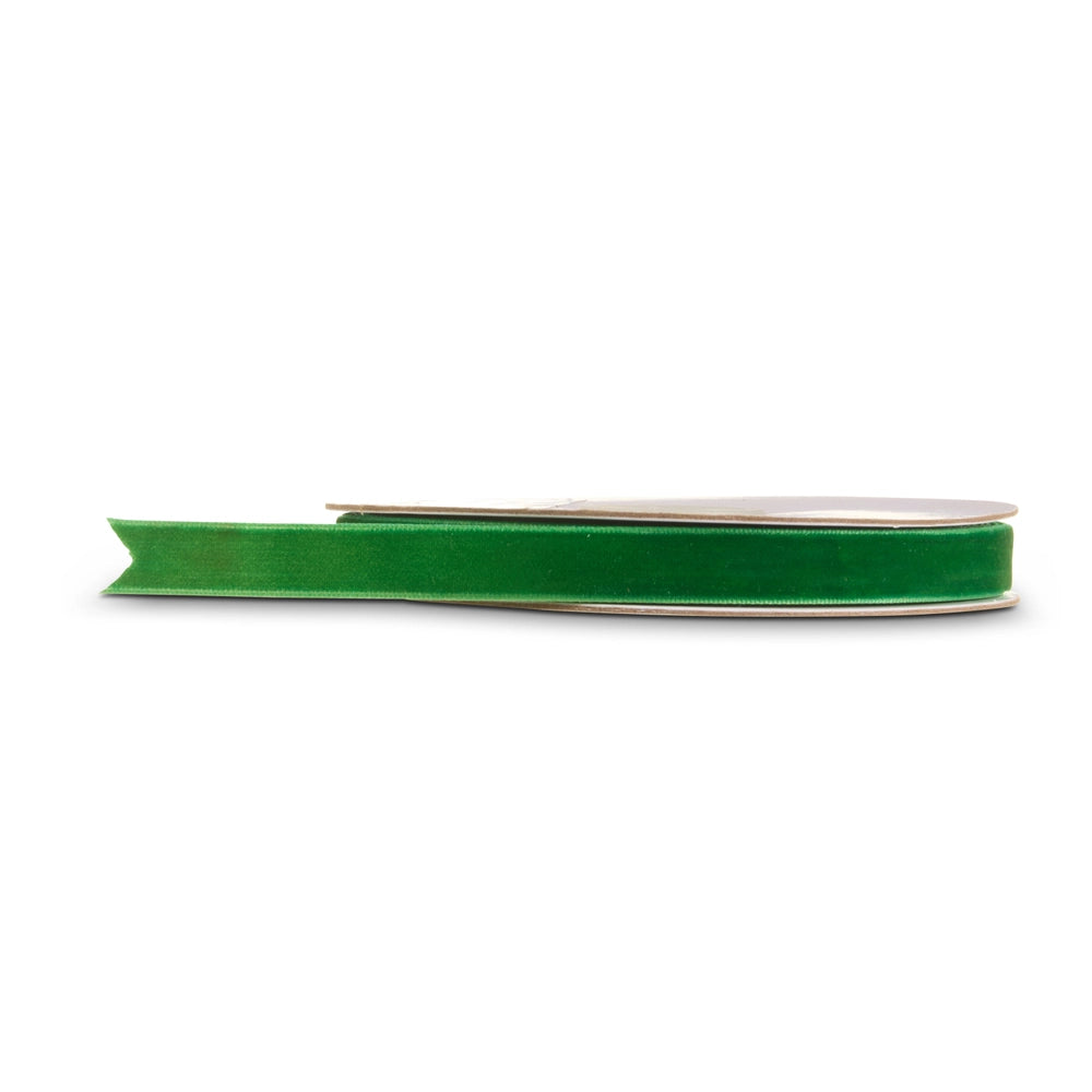 0.5" X 10 Yds Dark Green Velvet Ribbon