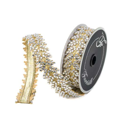 Listón Sparkling Jewels Color Clear 1" x 5 yd
