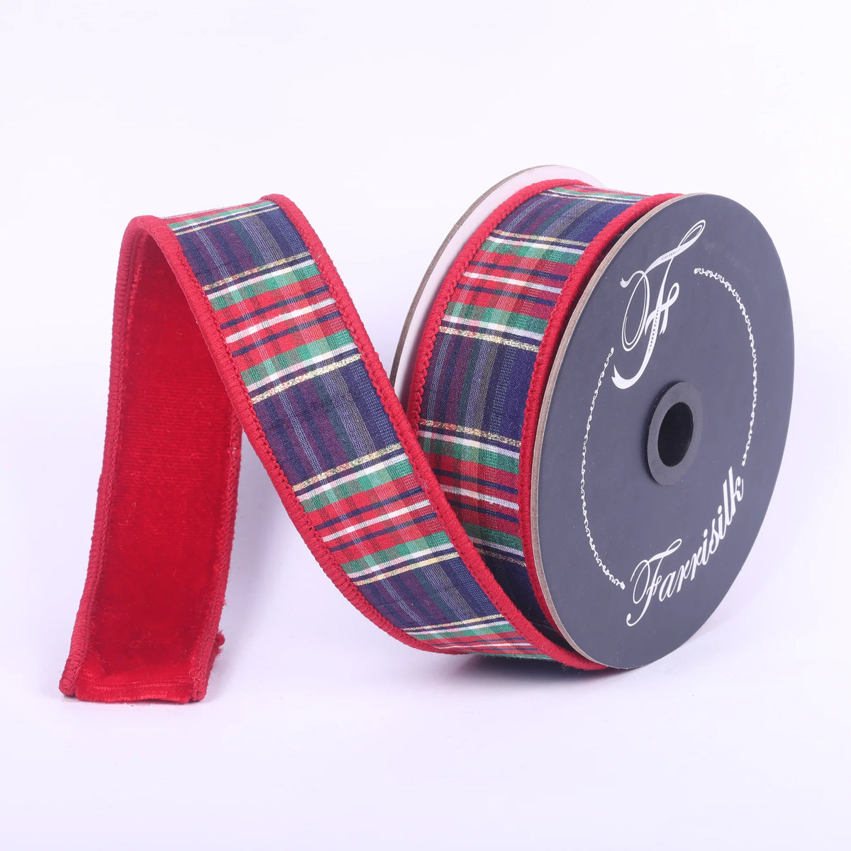 Listón Plaid Plush 1.5"X10YD