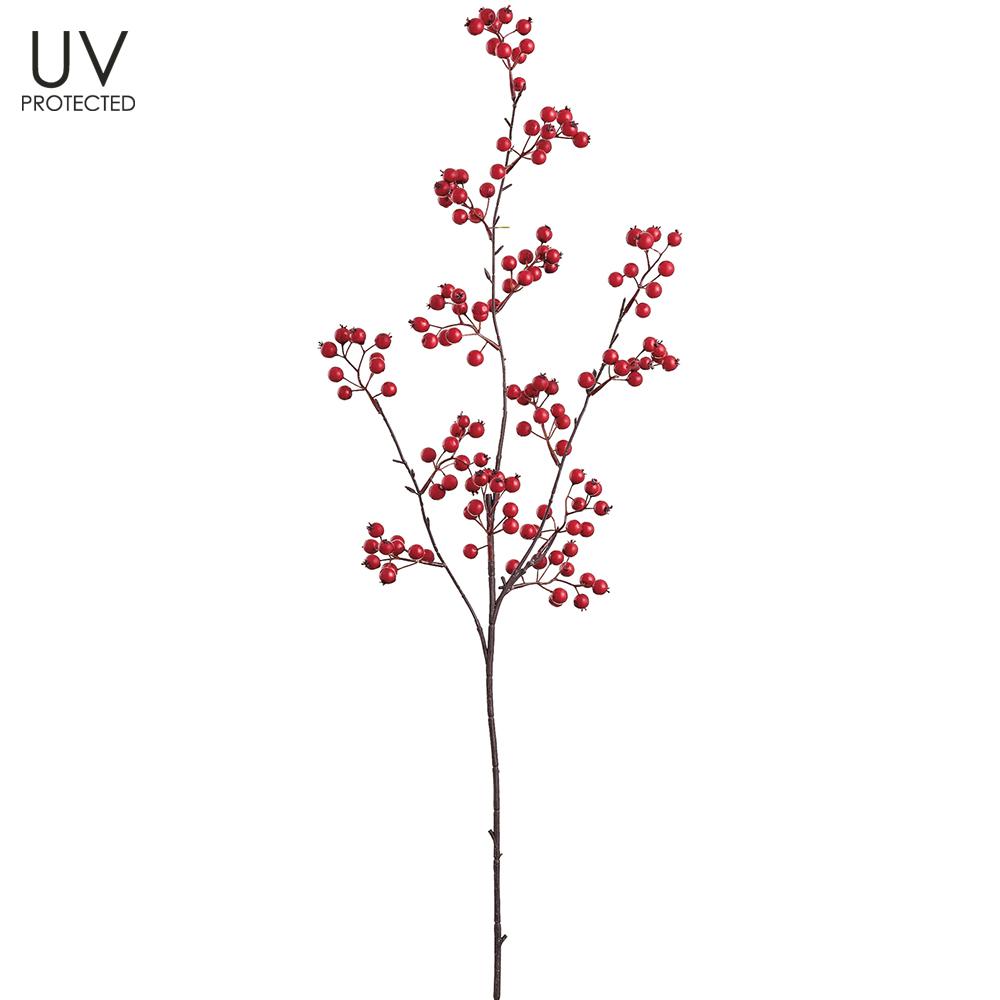 Rama de Berries UV Rojas  36"