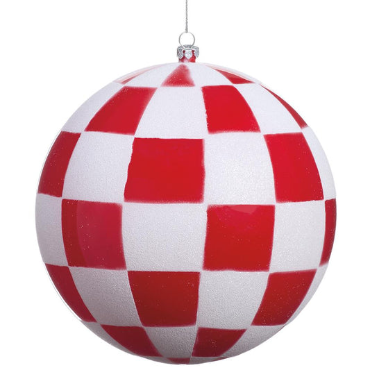 Esfera a cuadros Rojo/Blanco