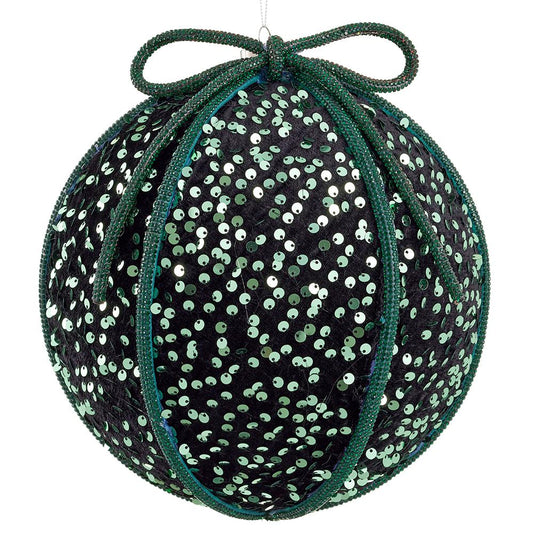 Esfera Verde Lentejuelas 8"