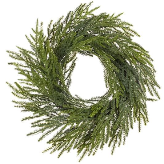 Corona de Pino Willow Verde 24"