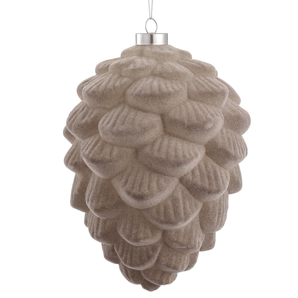 Adorno de Piña de Pino Escarchada 7.5"