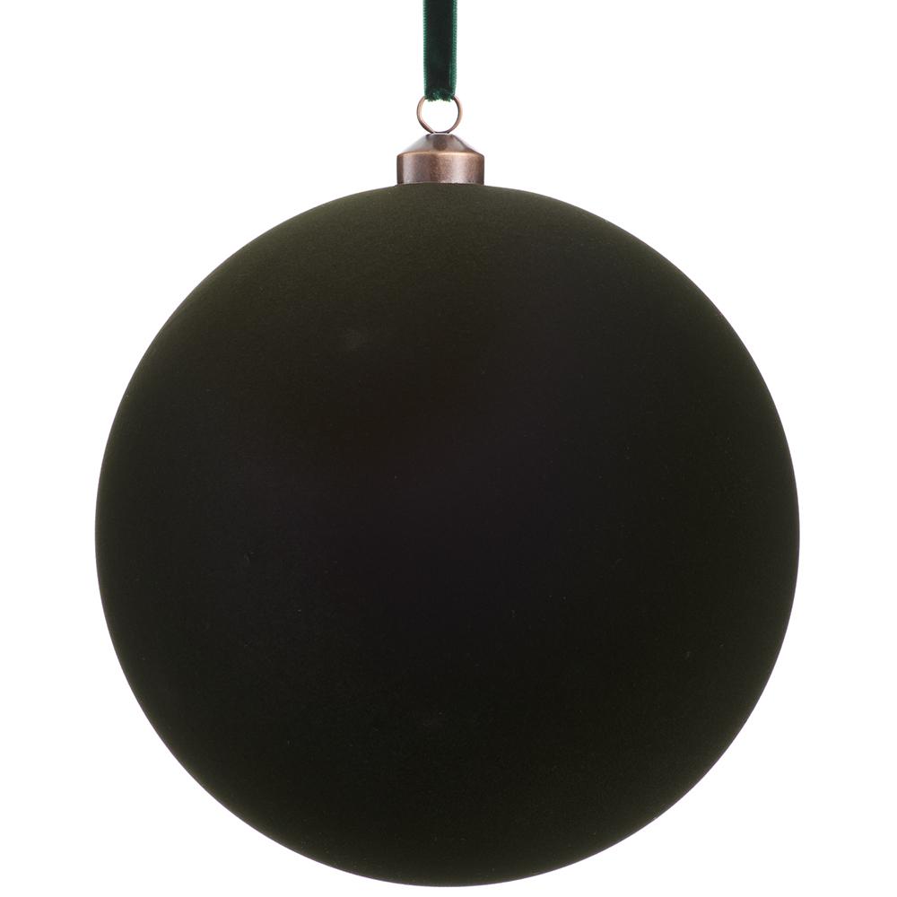 Esfera Decorativa Escarchada Verde 8"