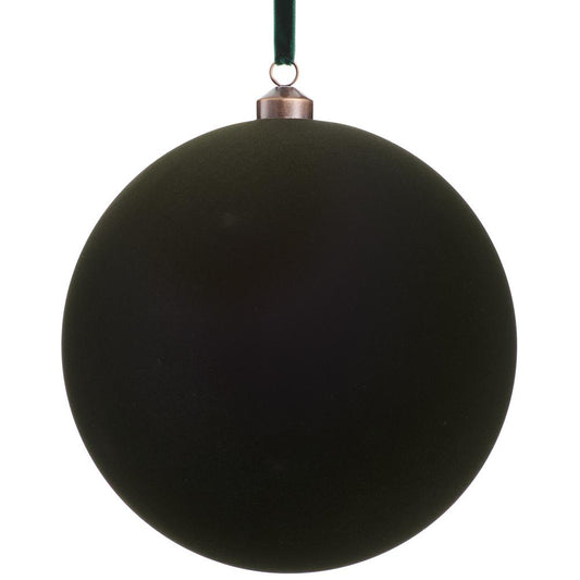 Esfera Decorativa Terciopelo Verde 8"