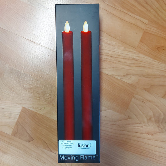 Set/2 Velas p/Candelabro