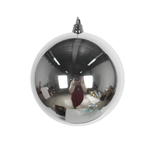 Esfera Brillante Plata 10"