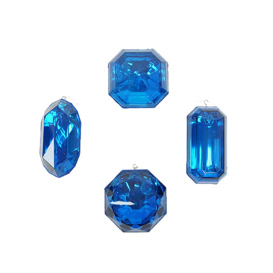Set gemas azul marino 4"